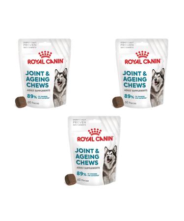 Royal Canin Joint & Ageing Chews | Pack of 3 | 3 x 240 g | Snacks for Adult Dogs of All Sizes & Breeds | In Resealable Bag | Developing with Veterinarians | With Green-Lipped Mud