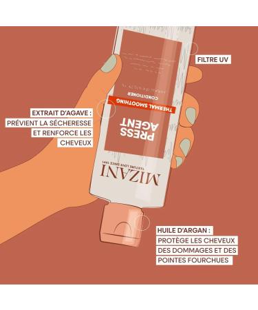 Mizani Apr s-Shampooing Hydratant & D m lant Pr pare les Cheveux au Brushing & Silk Press Enrichi en Huile d'Argan & Extrait d'Agave Sans Sulfate Press Agent Smoothing Conditioner 250 ml - Buy Online on GoSupps.com