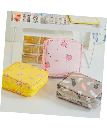 Lurrose 3pcs Napkin Storage Travel Organizer Bags - Portable Zipper Pouch for Makeup & Menstrual Essentials - Buy Online on GoSupps.com