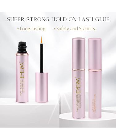 EMEDA Super Strong Hold Clear False Eyelash Glue - Latex Free, Waterproof, Suitable for Sensitive Eyes - 5ml/0.17oz - Buy Online on GoSupps.com