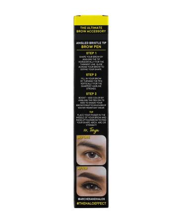 Arches & Halos Angled Waterproof Brow Pen - Espresso | Sparse Eyebrow Fill, Fuller Effect, Smudge Proof - 0.051 Oz - Buy Online on GoSupps.com