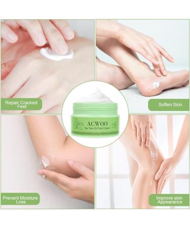  ACWOO ACWOO Foot cream soothing foot moisturizer removes calluses foot cream tea tree and aloe vera for deep hydration for very feet - Buy Online on GoSupps.com