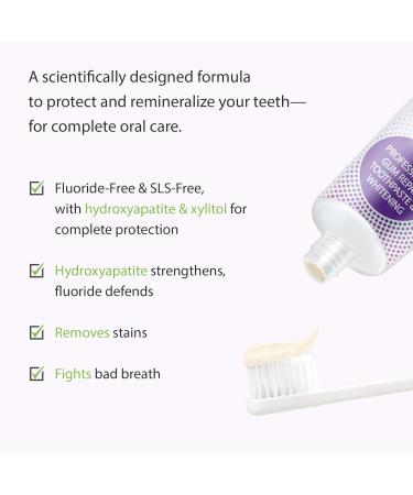 Ecosmiles Hydroxyapatite Toothpaste for Gum Health - Fluoride Free Formula Reduces Bleeding Gums & Gingivitis Repairs Enamel Whitens Teeth Soothes Sensitivity SLS Free Plaque Remover Mint 3.52oz - Buy Online on GoSupps.com