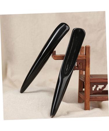 Healeved 2-Piece Massage TAB Set | SCUPUNKUNTUNTAB SPA Tools | Anti-Massage Scratching Stick | Manual Facial Tool | 17x3cm | Black - Buy Online on GoSupps.com