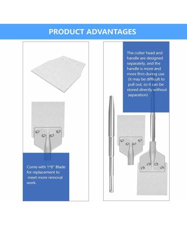 GSTK 6 Chisel Bit with SDS Max Shank - Replacement 8 Blade for Tile, Masonry, Concrete, Brick, Stone Work - Buy Online on GoSupps.com
