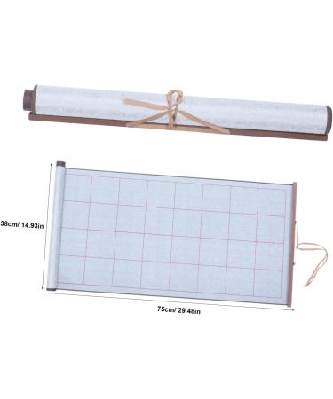 SEWOART Brush Calligraphy Practice Home Accessories Writing Water Cloth Calligraphy Supplies Daily Use Silver 75.00X38.00X0.10CM - Buy Online on GoSupps.com