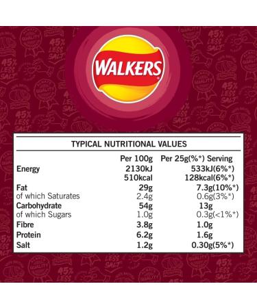  Walkers Walkers Crispy Smoked Bacon 6 x 45g - Buy Online on GoSupps.com