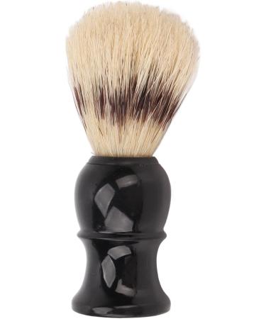 Plplaaoo Sustainable Shaving Brush for Men - Black Curved Handle Foaming Brush for Home & Travel | Best Shaving Brush for a Smooth Experience - Buy Online on GoSupps.com