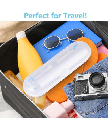 Uraqt Travel Protective Cover for Electric Toothbrush & Replacement Brush Heads - Compatible with Oral B & Philips - 3 Transparent Smooth Cases - Buy Online on GoSupps.com