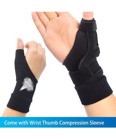 Trigger Thumb Brace & Spica Splint - Arthritis Pain Relief & Support for Men & Women - CMC Joint Stabilizer for De Quervain's Tendonitis Sprains & Strains - Buy Online on GoSupps.com