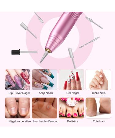 Weyi Nail Miller - 20 000 RPM Electric Nail File & 11-in-1 Manicure Set for Gel & Acrylic Nails | Adjustable Speed | Pink - Buy Online on GoSupps.com