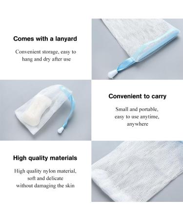 Utmach 20-Pack Colorful Nylon Soap Bags for Facial Cleaning | Foam Mesh Pockets with Hooks - Ideal for Swimming & Travel - Buy Online on GoSupps.com