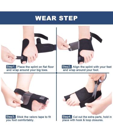 Buy Sainio Bunion Corrector & Splint | Big Toe Straightener for Hallux Valgus Pain Relief | Fits Men & Women - Fast International Shipping - Buy Online on GoSupps.com