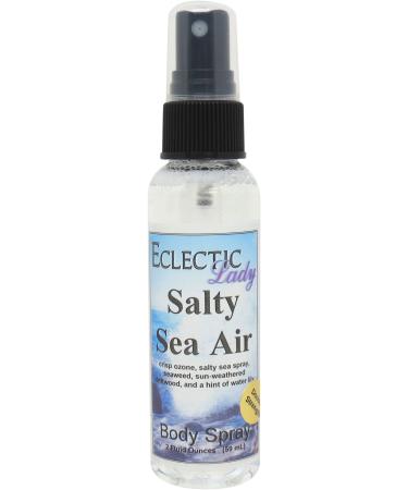 Salty Sea Air Body Spray (Double Strength) 2 ounces Body Mist for Women with Clean Light & Gentle Fragrance Long Lasting Perfume with Comforting Scent for Men & Women Cologne with Soft Subtle 2 Fluid Ounces (Double Strength)