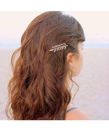 Inilbran Boho Leaf Hair Comb French Leaf Bridal Hair Comb Barrettes Vintage Olive Branch Hair Comb Headpiece Gold Leaf Headpiece Comb Decorative Side Comb Headwear Bride Wedding Hair Accessories - Buy Online on GoSupps.com