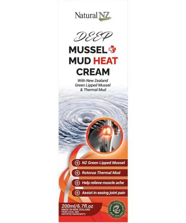 Mussel Mud Heat Cream 200ml (1) 6.7 Fl Oz (Pack of 1) - Buy Online on GoSupps.com
