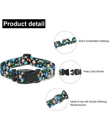Suredoo Adjustable Dog Collar - Soft Nylon for Small & Medium Dogs (L) | Comfortable & Durable | Neck 38-63 cm - Buy Online on GoSupps.com