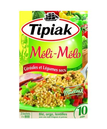 Tipiak Méli-Mélo Soft Cereals and Dried Vegetables by 2 Sachets 330g (lot