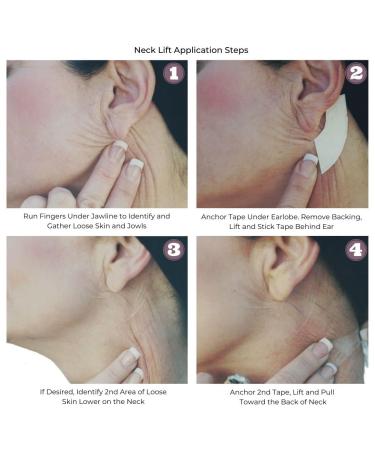 Bring It Up Instant Neck Lift Tape 30 Day Supply Transparent Neck Lifting Anti Wrinkle Stickers - Tones Sagging Necklines Instantly - Made in USA - Buy Online on GoSupps.com