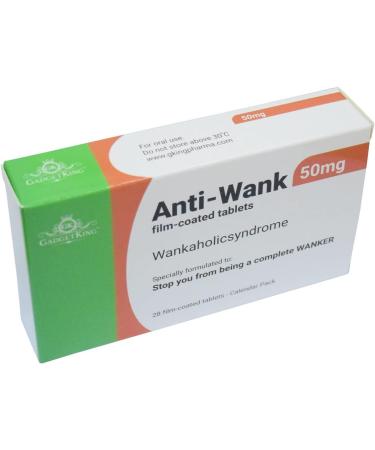 JOKE PILL MEDICATION TABLET BOX - Xmas Gift Prank Birthday Card - Prank April Fools Secret Santa - Rude Funny Gag Gift for Him Her Boss - Anti-Wank - Buy Online on GoSupps.com