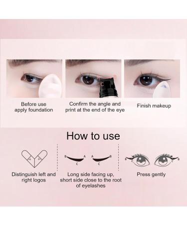 Peufcmi 2pcs Precision Duals Eyeliner Stamp Liquid Duals Ended Winged Eyeliner Pen Eye Liner Stamp Double Tip Winged EyelinerStamp Winged Cat EyeStamp Felt Tip EyelinerPen For - Buy Online on GoSupps.com