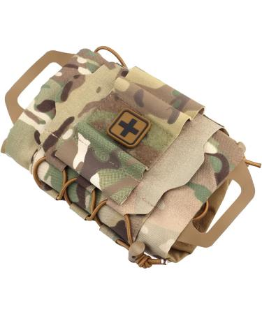 Tactical Military MOLLE First Aid Bag - Survival Two Piece Med Roll Carrier with Hypalon Handle - Buy Online on GoSupps.com