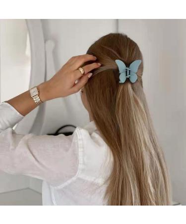ATODEN Butterfly Hair Clips - Set of 4 Matte Claw Clips for Girls and Women, Pink Hair Accessories - Buy Online on GoSupps.com