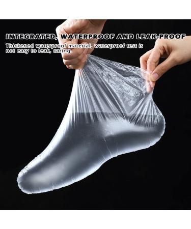 Bunhut 400PCS Disposable Paraffin Bath Foot Liners - Thermal Therabath Wax Treatment Booties for Pedicure - Plastic Socks for Foot Covers - Buy Online on GoSupps.com