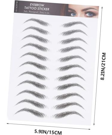 MAGICLULU 36 Sheets Waterproof Eyebrow Stickers Shaping Makeup Sticker Men Hair Transfer Stickers Cosmetic 6d 21x15cmx3pcs Blackx3pcs - Buy Online on GoSupps.com