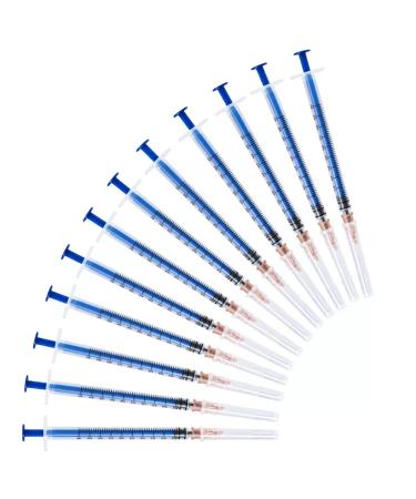 30 Pack 1ml Syringe with Needle 26 Guage 1 Inch Sharp Needle Disposable Individual Sterilized Package (1ml 30PCS)