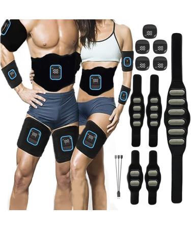 Electrostimulators Massage devices EMS abdominal muscle trainer aluminum sheet muscle timulator muscle structure AB/belly/arm/leg display of calorie consumption back muscle trainer belt sport fitness