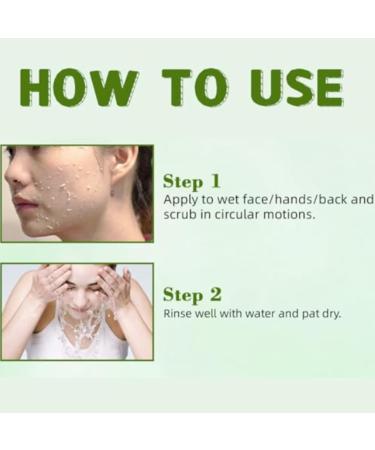 2PCS Purifying Exfoliating Gel Moisturizing Skin Give Cleansing Face and Body Exfoliating Scrub Gel - Buy Online on GoSupps.com