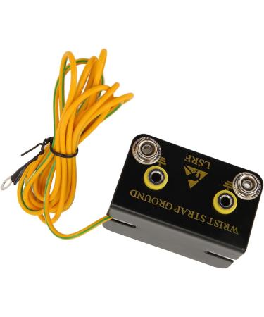 2-Hole Grounding Plug for ESD Wristbands | 1.6m Anti-Static Cable | Grounding Socket for Wrist Straps - Buy Online on GoSupps.com