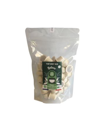CAPSUL&BIO Th Vert de Chine nature - 50 Capsules Biod gradables - Compatible avec les machines Nespresso - 100% V g tales - Rapide et Sain - Fabrication Fran aise 1 Unit (Lot de 50)