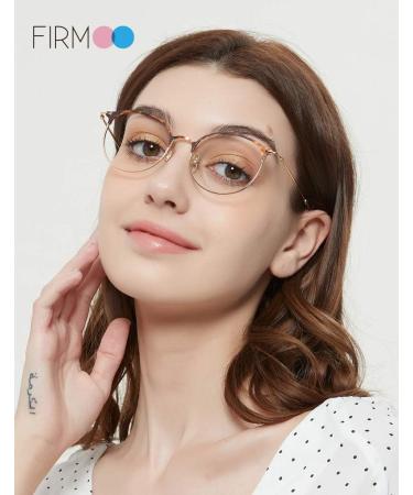 Firmoo Blue Light Blocking Reading Glasses for Women Round Computer Reader Glasses Reduce Eye Strain Fatigue Black 0.0 x - Buy Online on GoSupps.com