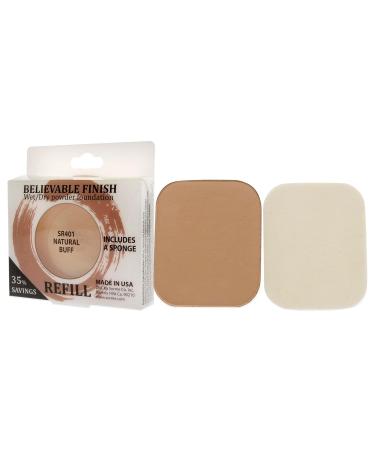 Sorme Cosmetics Believable Finish Powder Foundation Refill - Natural Buff (0.23oz) | Medium to Full Coverage | Matte Finish | Cruelty-Free Makeup - Buy Online on GoSupps.com