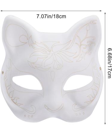 Diy Unpainted Masquerade Masks - 5pcs Unfinished Blank Paper Masks for Creative Painting - Buy Online on GoSupps.com