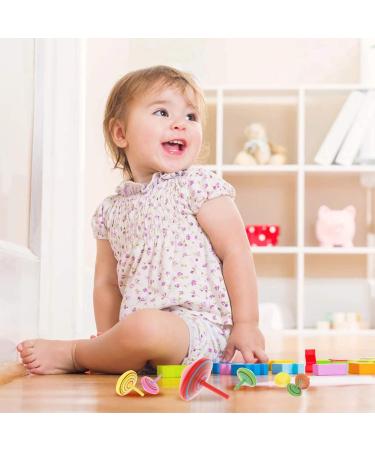 Annhao 30-Piece Wooden Circle Toy Set for Kids | Gyroscope Birthday Party Filler | Ages 3-7 - Ideal Gift - Buy Online on GoSupps.com