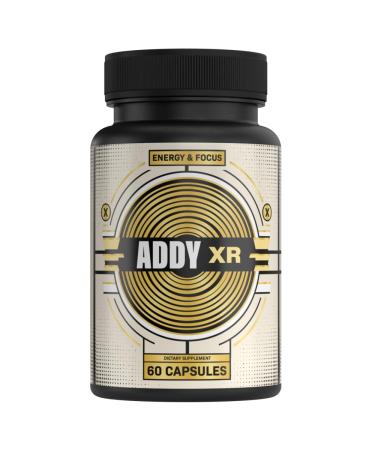ADDY XR - Adderall Alternative - Luxury Energy Management - Focus & Energy Supplement - High End Brain Booster - Focus Energy and Memory Support Vitamins - 60 Day Supply