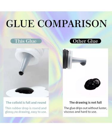 Individual Lash Glue Cluster Lash Glue for DIY Lash Extension Waterproof Lash Glue Quick Drying & Long Lasting Semi Permanent Extension Eyelash Bonding Supplies for Salons Lash Artist - 8ml Clear Blue - Buy Online on GoSupps.com