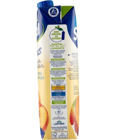  Santal Santal - More Analcolic Drink Peach and Mango - 12 pieces of 1 L 12 L  - Buy Online on GoSupps.com