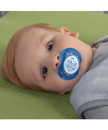 MAM Day & Night Silicone Pacifier Set (16+) - 4 Pacifiers & 2 Sterilized Boxes | Buy Internationally - Buy Online on GoSupps.com