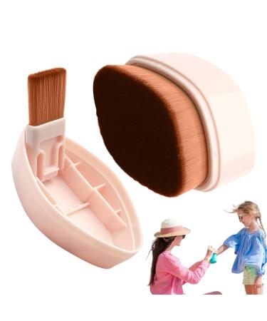 Sunscreen Brush for Kids - Compact Sun Cream Brush Sunscreen Applier - Sunblock Brush Set Sun Lotion Applicator with for Kids Boys Girls Pink