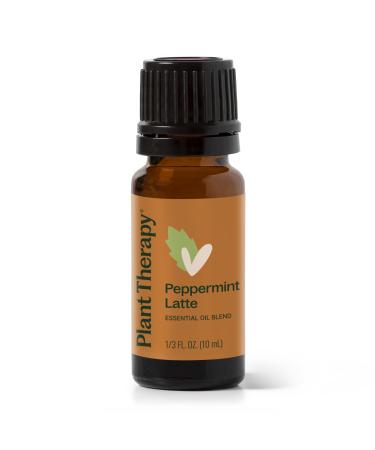 Plant Therapy Peppermint Latte Fall Essential Oil Blend 10mL (1/3 oz) Energizes The Mind & Body Deliciously Rich Coffee and Mint Aroma Creates an Inviting Atmosphere