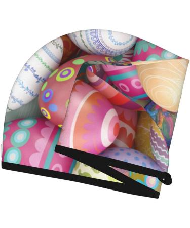 Buy Easter Eggs Microfiber Hair Towel - Soft Super Absorbent Coral Velvet Wrap for Long Curly & Thick Hair - Buy Online on GoSupps.com