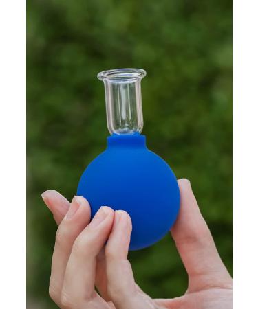 Glass Cupping Therapy Set for Face & Body - Cellulite Reduction and Body Shaping - Vacuum Massage Cups with Free Book - 4 Cup Gift Set - Buy Online on GoSupps.com
