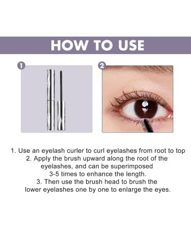  VKaoess Lengthening Mascara Waterproof Sweatproof Mascara - Lengthening and Curling Mascara Black - Volumizing Iron for Thin and Short Lashes Long Lasting No Smudge (8 Pcs) - Buy Online on GoSupps.com