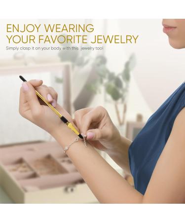 Bracelet Helper Tool - Metal Gold Clasp Helper for Jewelry - Portable and Easy-to-Use - Buy Online on GoSupps.com