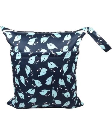 Trasun Wet Bag Diaper Bags - Waterproof & Washable Organizer for Toddlers | Perfect for Travel Gym Beach & Pool (Dolphin Medium) - Buy Online on GoSupps.com