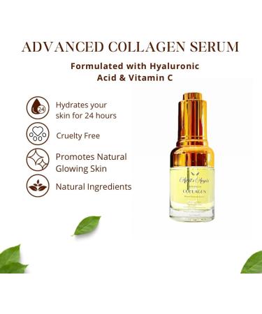 April's Angels Advanced Collagen Boost Renewal Serum. Formulated with Hyaluronic Acid and Vitamin C for Deep Hydration 1 fl oz - Buy Online on GoSupps.com